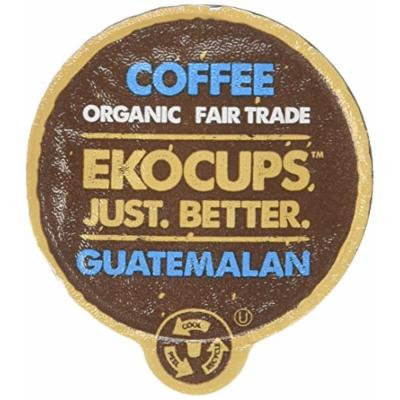 EKOCUPS Artisan Guatemalan Coffee, Medium Roast, in Recyclable Single Serve Cups for Keurig K-cup Brewers, 10 count