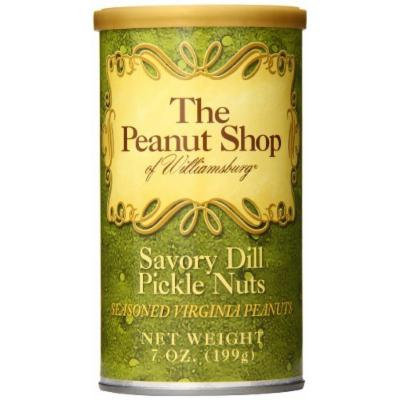 The Peanut Shop of Williamsburg Peanut Tin, Savory Dill Pickle Seasoned, 7 Ounce