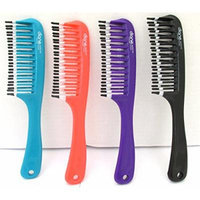 Mebco Double Dipped Detangler Large MPRO100 - Black, 4 pieces, Double dipped, protects hair scalp, hair comb, hair pick, detangles, combs through your hair, no more tangle, thick hair, thin hair, long hair, oil, straight