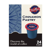 Timothy's World Coffee CINNAMON PASTRY & GERMAN CHOCOLATE CAKE Flavored Variety Pack 48 K-Cups for Keurig Brewers