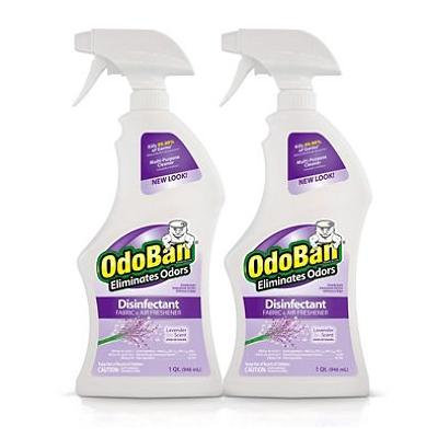 OdoBan Odor Eliminator and Disinfectant Ready-to-Use, Lavender Scent (32 Ounces, 4 Pack)