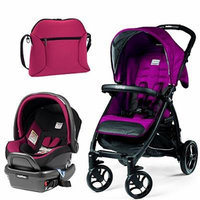 Peg Perego Booklet w Primo Viaggio 4/35 Infant Car Seat & Borsa Soft Diaper Bag (Fleur)