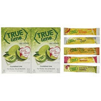 True Lime 32ct (2 pack). Plus Mini-Variety Pack of True Lemon Lemonade, Peach, Raspberry, Black Cherry, and Orange Mango. Natural Flavored Water Enhancer, Great beverage option for Paleo Diet, Adkin's Diet, and other healthly diet programs.