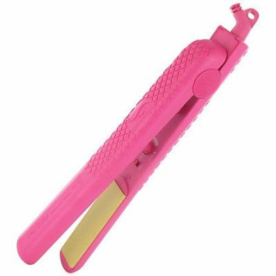Herstyler Ceramic Plates Colorful Seasons Hot Pink Hair Straightener PLUS Black Tool Holder