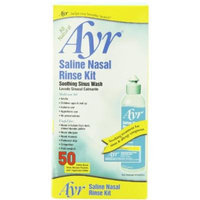 Ayr Saline Nasal Rinse Kit Soothing Sinus Wash Plus Applicator Bottle, 2 Count