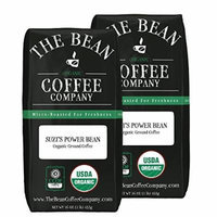 The Bean Coffee Company Suzi's Power Bean, Organic Ground, 16-Ounce Bags (Pack of 2)