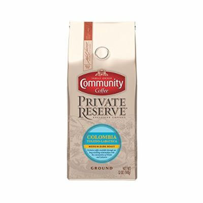 Community Coffee Private Reserve Ground, Colombia Toledo-Labateca, 12 Ounce (Pack of 3)