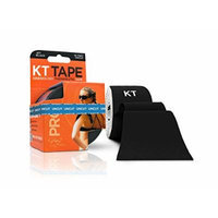 KT TAPE PRO Kinesiology Tape, Elastic Therapeutic Tape, Uncut, 16 Feet, Black