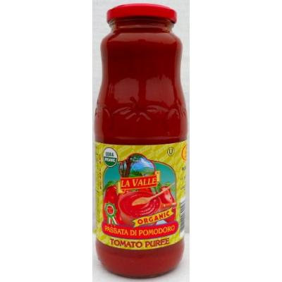 La Valle (12 pack) Tomato Puree Organic San Marzano 24oz jars from Italy
