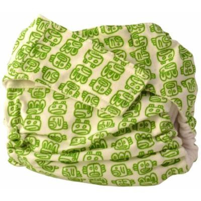 Cuteybaby All in One Modern Cloth Diaper, Green Tribal, Toddler