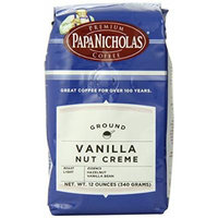 PapaNicholas Coffee Ground Coffee, Vanilla Nut Creme, 12 Ounce