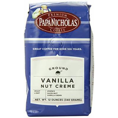 PapaNicholas Coffee Ground Coffee, Vanilla Nut Creme, 12 Ounce