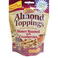 Good Sense Almond Toppings Honey Roasted with Cranberries, 3.5 Ounce