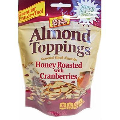 Good Sense Almond Toppings Honey Roasted with Cranberries, 3.5 Ounce