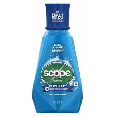 Scope Outlast Long Lasting Peppermint Mouthwash 500 Ml (2 Pack)