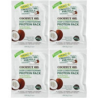Palmers Coconut Oil Formula Deep Conditioning Protein Pack, 2.1 Oz (Pack of 4)