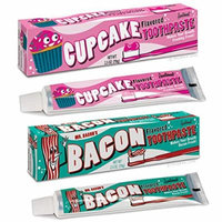 Cupcake AND Bacon Toothpaste (2 pack: 1 of each)