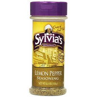 Sylvia's Lemon Pepper Seasoning, 5.5-Ounce Containers (Pack of 12)