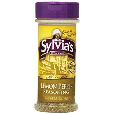 Sylvia's Lemon Pepper Seasoning, 5.5-Ounce Containers (Pack of 12)