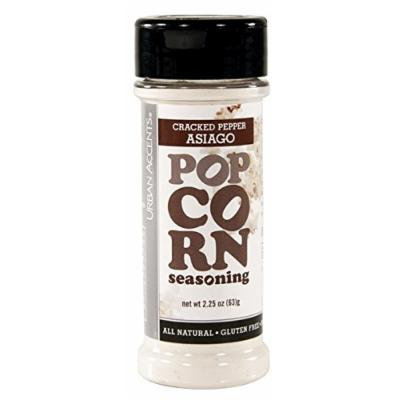 Urban Accents All Natural Gluten Free Premium Cracked Pepper Asiago Popcorn Seasoning (Pack of 3), 2.25 Oz. Ea.