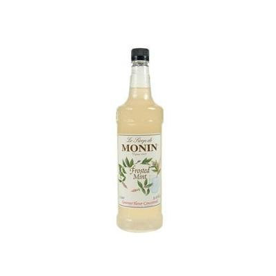 Monin Flavored Syrup, Frosted Mint, 33.8-Ounce Plastic Bottle (1 liter)