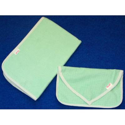 NuAngel Clutch and Go Changing Pad Set (Green Gingham)