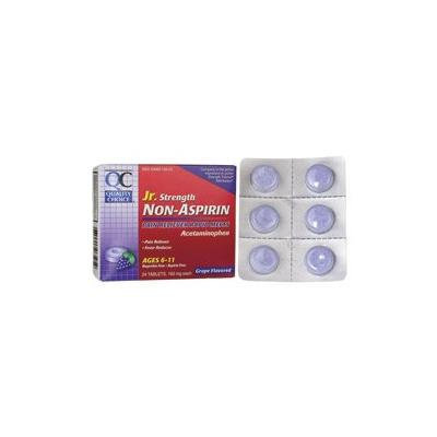 Non-Aspirin Jr. Strength - Grape Flavored 24 Chwbls