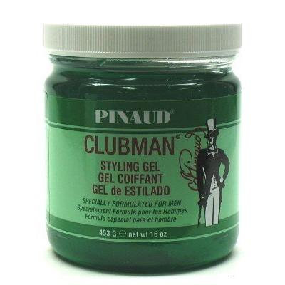 Clubman Style Gel For Men 16 oz. Jar (3-Pack) with Free Nail File