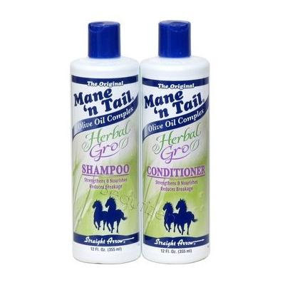 Straight Arrow Herbal Gro Shampoo 12oz & Conditioner 12oz Combo Set