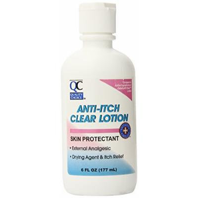 Quality Choice Anti-itch Clear Lotion 6 Ounces (177ml) Plastic Bottle (Pack of 4)