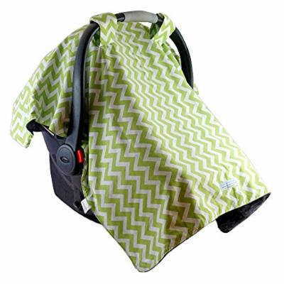 Blue Baby Bum Multipurpose Car Seat Canopy, Zig Zag, Green