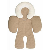Brown- Baby Head and Body Support Pillow Warm Strollers Nursing Pillow Warm Car Seat Baby Pillow Cushion for Winter&summer