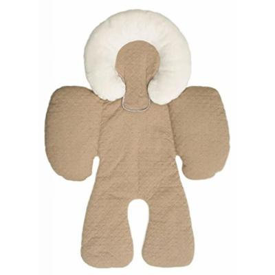Brown- Baby Head and Body Support Pillow Warm Strollers Nursing Pillow Warm Car Seat Baby Pillow Cushion for Winter&summer