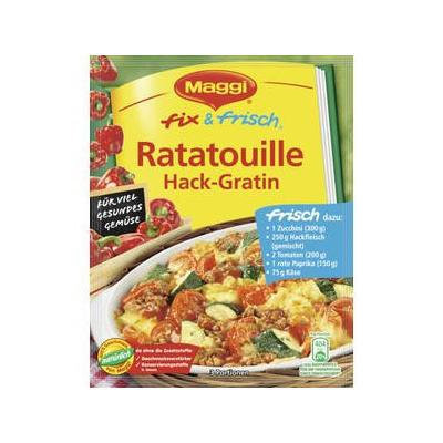 MAGGI fix & fresh ratatouille gratin with ground beef (Ratatouille Hack-Gratin) (Pack of 4)