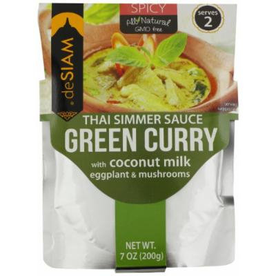 deSIAM Thai Simmer Sauce, Green Curry, 7 Ounce