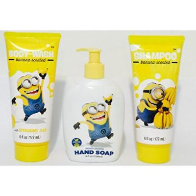 Bundle Minion Kids Shampoo Body Wash Hand Soap Trio