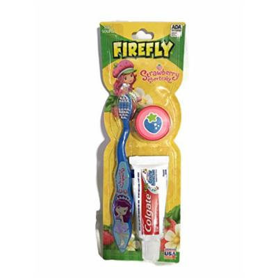 Firefly Strawberry Shortcake Blue Soft Bristle Toothbrush Kit