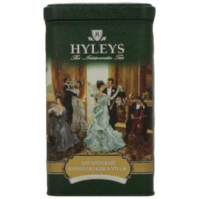 Hyleys Tea English Royal Blend Loose Black Tea, 4.4-Ounce Tin (Pack of 4)