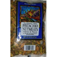 Trader Joes Pistachio, Dry Roasted - Salted, Shelled Halves & Pieces 2 x 8oz