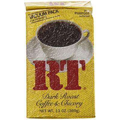 RT Dark Roast Coffee and Chicory, 13-Ounce (Pack of 4)