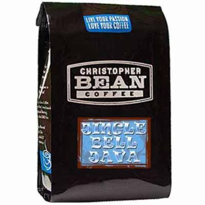 Christopher Bean Coffee Flavored Ground Coffee, Jingle Bell Java, 12 Ounce