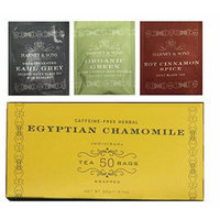 Harney & Sons Egyptian Herbal Chamomile 50 Tea Bags (With Bonus 1 Green Citrus Ginkgo,1 Decaff Earl Grey,1 Cinnamon Spice) Total of 53 Tea Bags