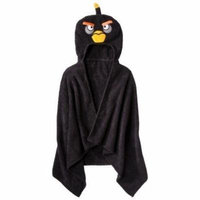 Angry Birds Black Hooded Towel