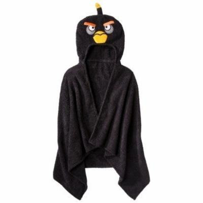Angry Birds Black Hooded Towel
