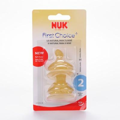 NUK FIRST CHOICE NIPPLE LATEX 2 UNITS 2 M