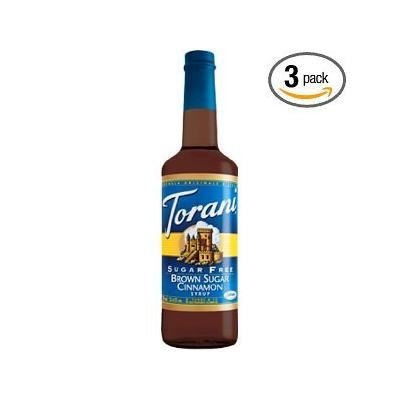 Torani Syrup, Sugar Free, Brown Sugar Cinnamon, 750-ML (Pack of 3)