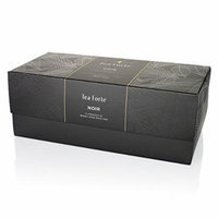 Tea Forté® NOIR Presentation Box with 20 Handcrafted Pyramid Tea Infusers - Robust Black Teas