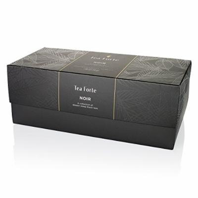 Tea Forté® NOIR Presentation Box with 20 Handcrafted Pyramid Tea Infusers - Robust Black Teas