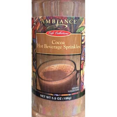 5.5oz Ambiance Coffee Collections Hot Beverage Sprinkles, Cocoa, Pack of 1