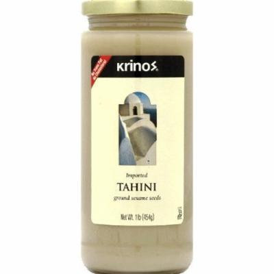 Krinos Tahini Ground Sesame Seeds, 16-Ounce Jar (Pack of 6)